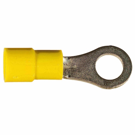 Midwest Fastener Ring Terminal, 10 AWG, Plastic Insulated, 6 PK 69967